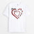 Mamie Avec Coeur Rouge - Cadeau Personnalisé | T-shirt Pour Mamie