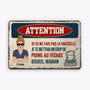 1989EFR1 plaque attention de maman personnalisee