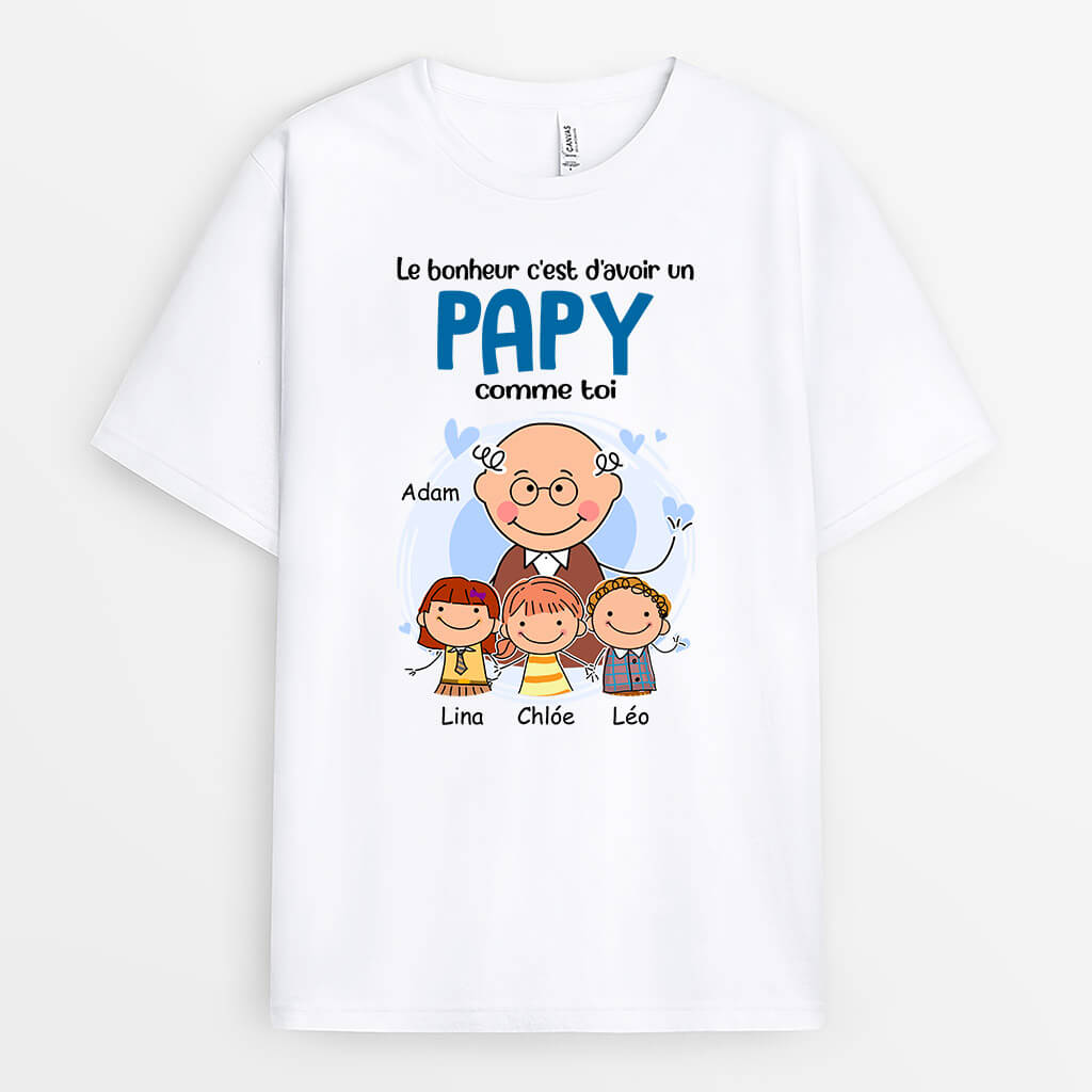 La Chance d'Avoir Un Grand-Père Comme Toi - Cadeau Personnalisé | T-shirt pour Homme