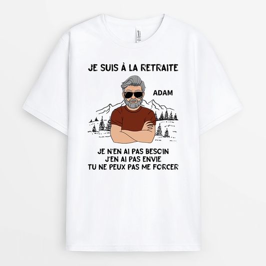 2006AFR1 t shirt je suis a la retraite personnalise