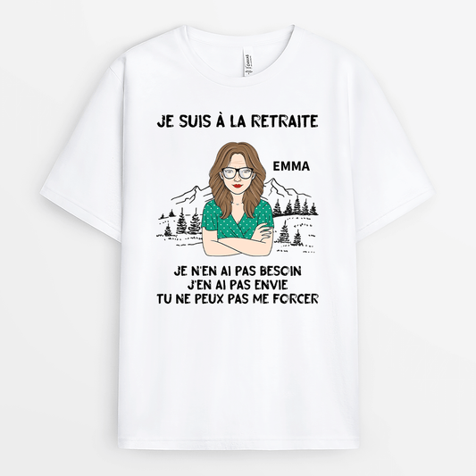 2006AFR2 t shirt je suis a la retraite personnalise