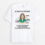 2006AFR2 t shirt je suis a la retraite personnalise