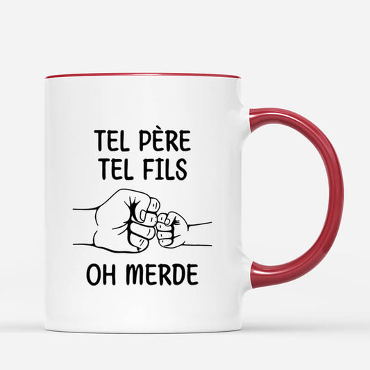 2008MFR2 mug tel pere telle fille ah mince personnalise