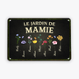 2021EFR1 plaque jardin fleurs de mamie maman personnalisee