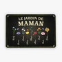 2021EFR2 plaque jardin fleurs de mamie maman personnalisee