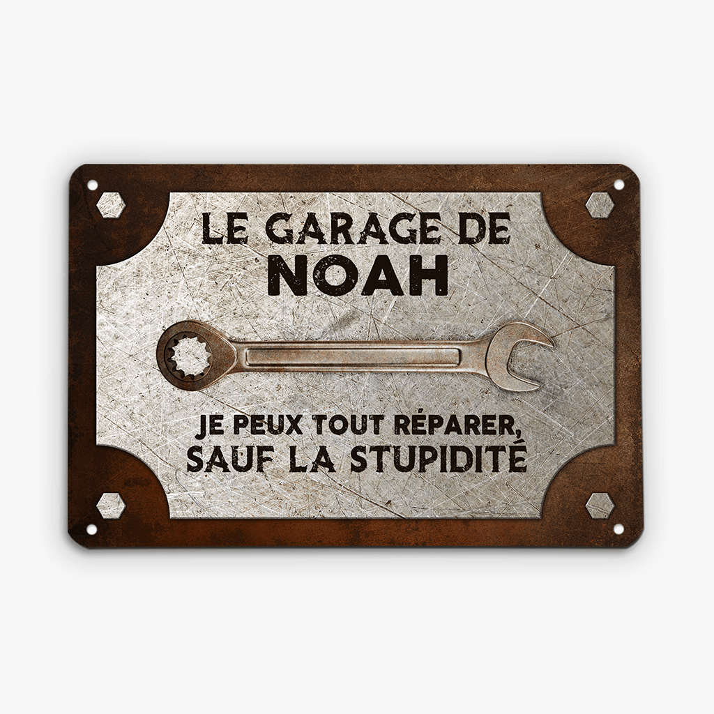 Le Garage De - Cadeau Personnalisé | Plaque de Porte pour Maman