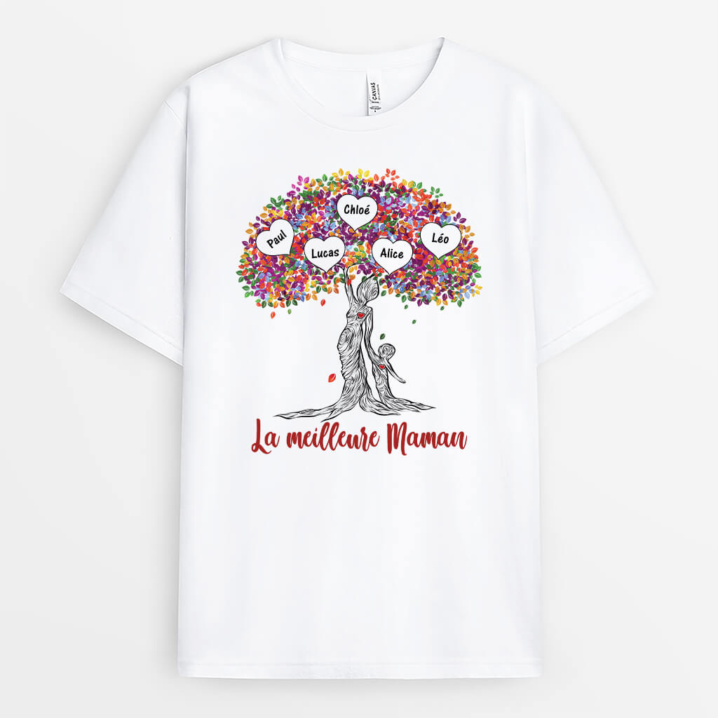 La Meilleure Maman/ Mamie - Cadeau Personnalisé | T-shirt pour Maman