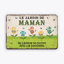 2053EFR2 toile le jardin de mamie empreintes personnalisee