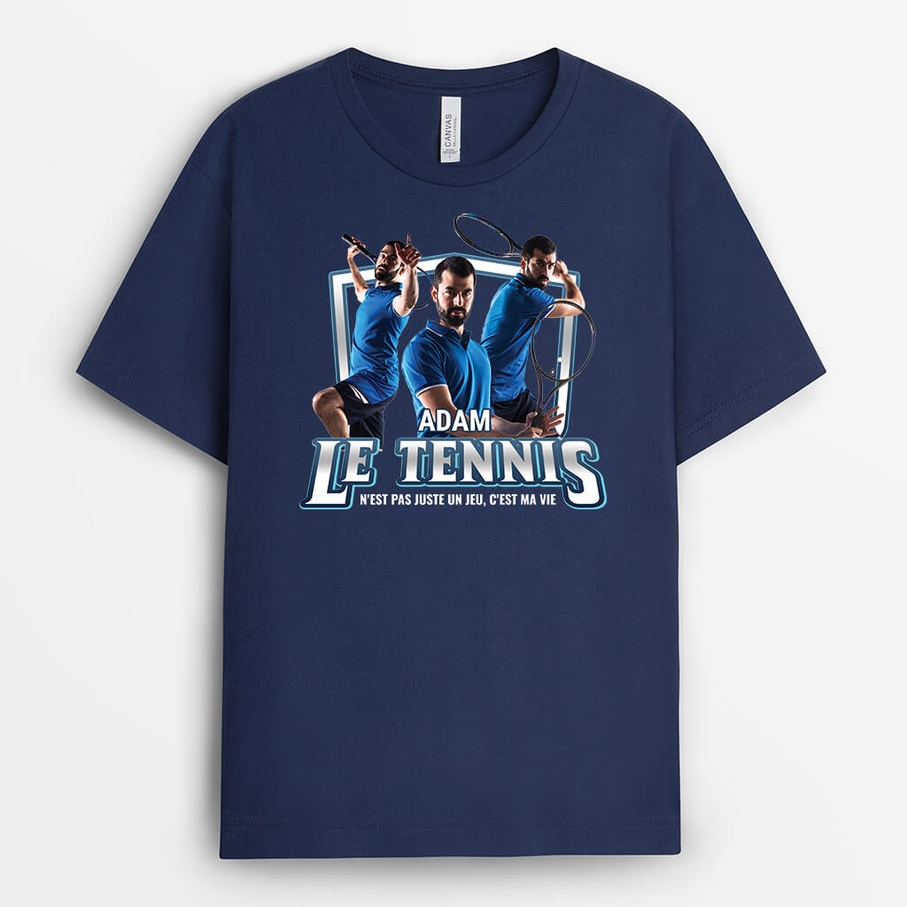 2069AFR2 t shirt le foot nest pas juste un jeu cest ma vie personnalise