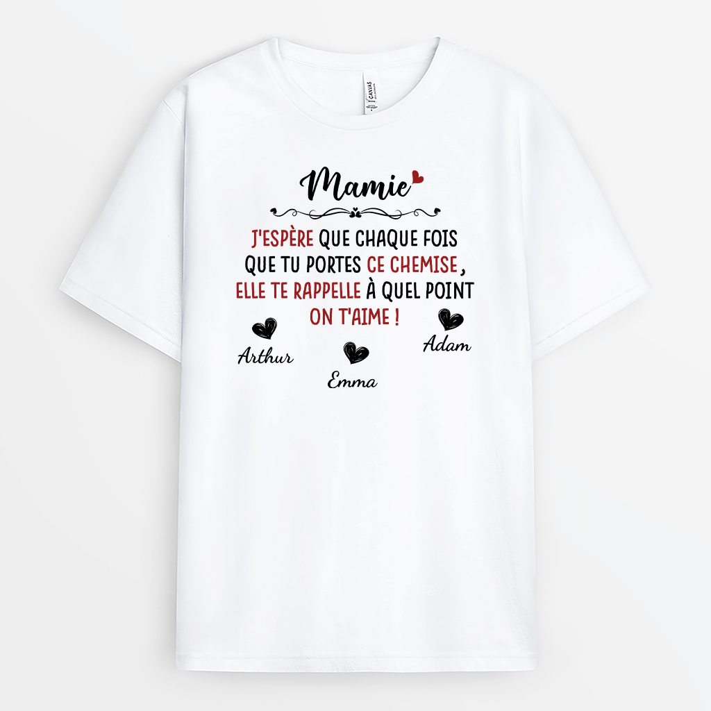 Chaque Fois Que Tu Portes Cette Chemise Je T'aime - Cadeau Personnalisé | T-shirt Pour Maman