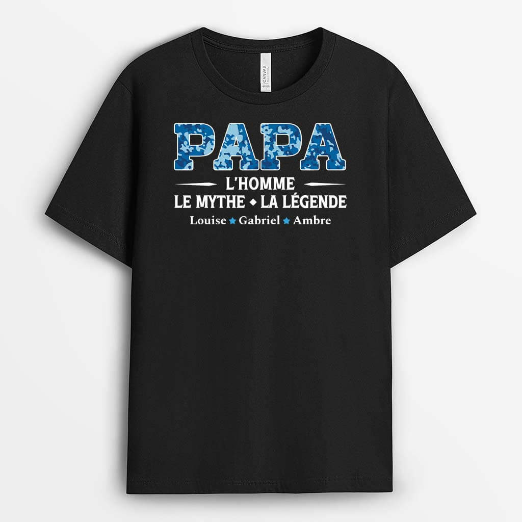 L'Homme, Le Mythe, La Légende - Cadeau Personnalisé | T-shirt Pour Papa