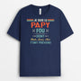 2098AFR2 t shirt je suis le papa papy fou personnalise
