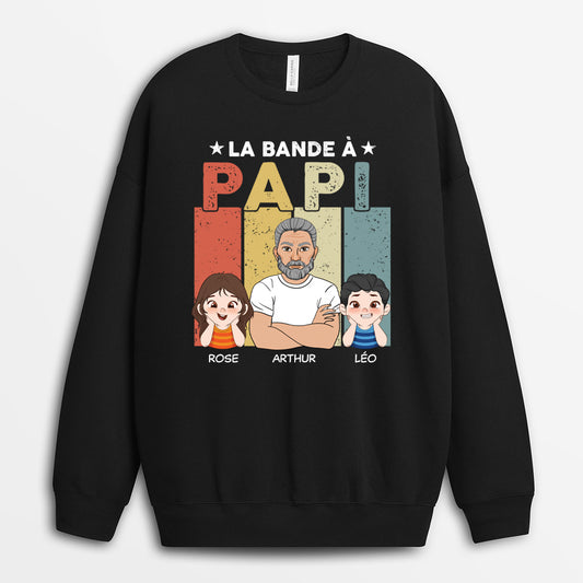 2101AFR1 t shirt la bande a papa papy lunettes personnalise_2ad27fc5 e7dc 4c91 884f e53183ed413e