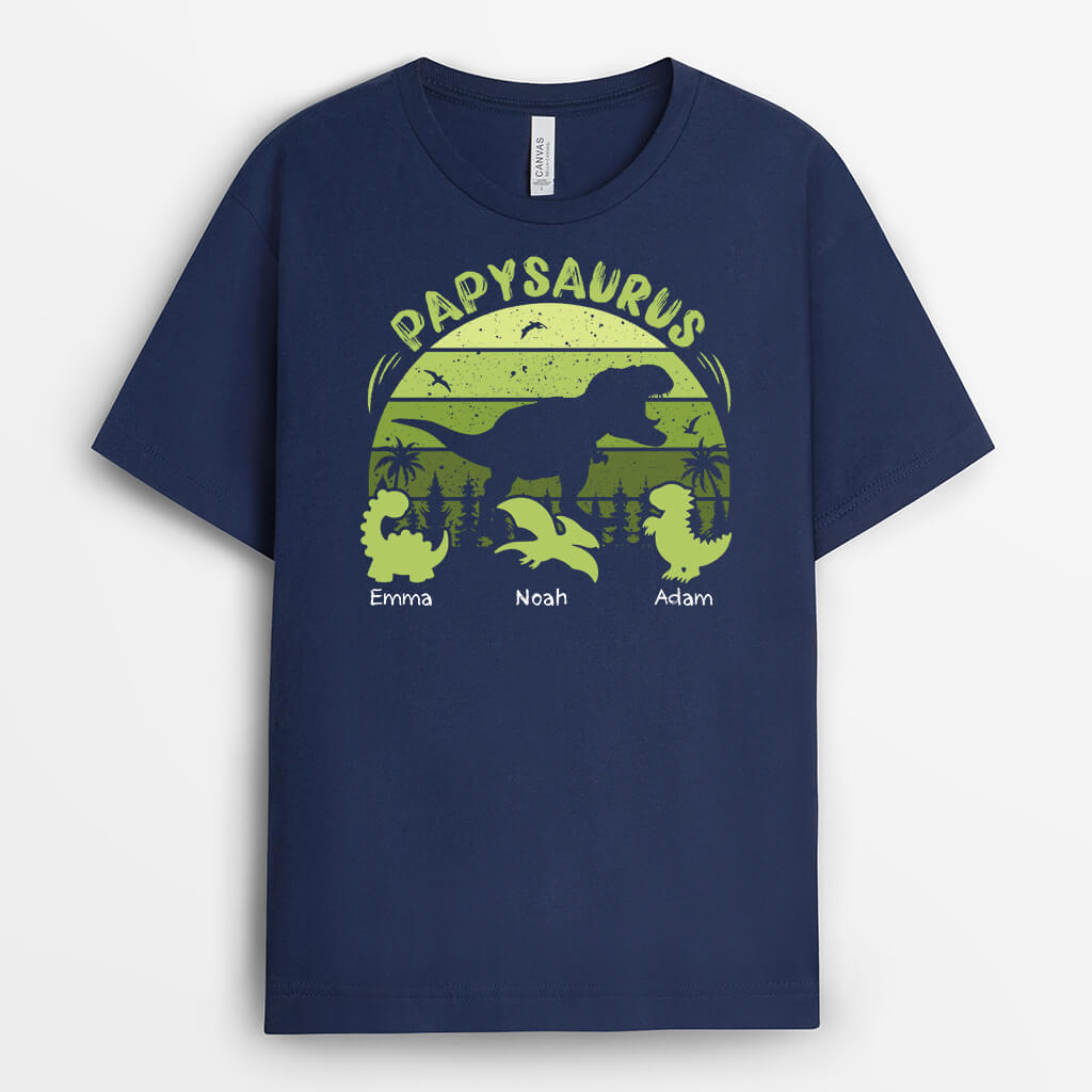 2119AFR2 t shirt papasaurus sauvage personnalise