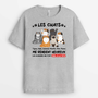 2124AFR2 t shirt les chats me rendent heureux empreinte personnalise