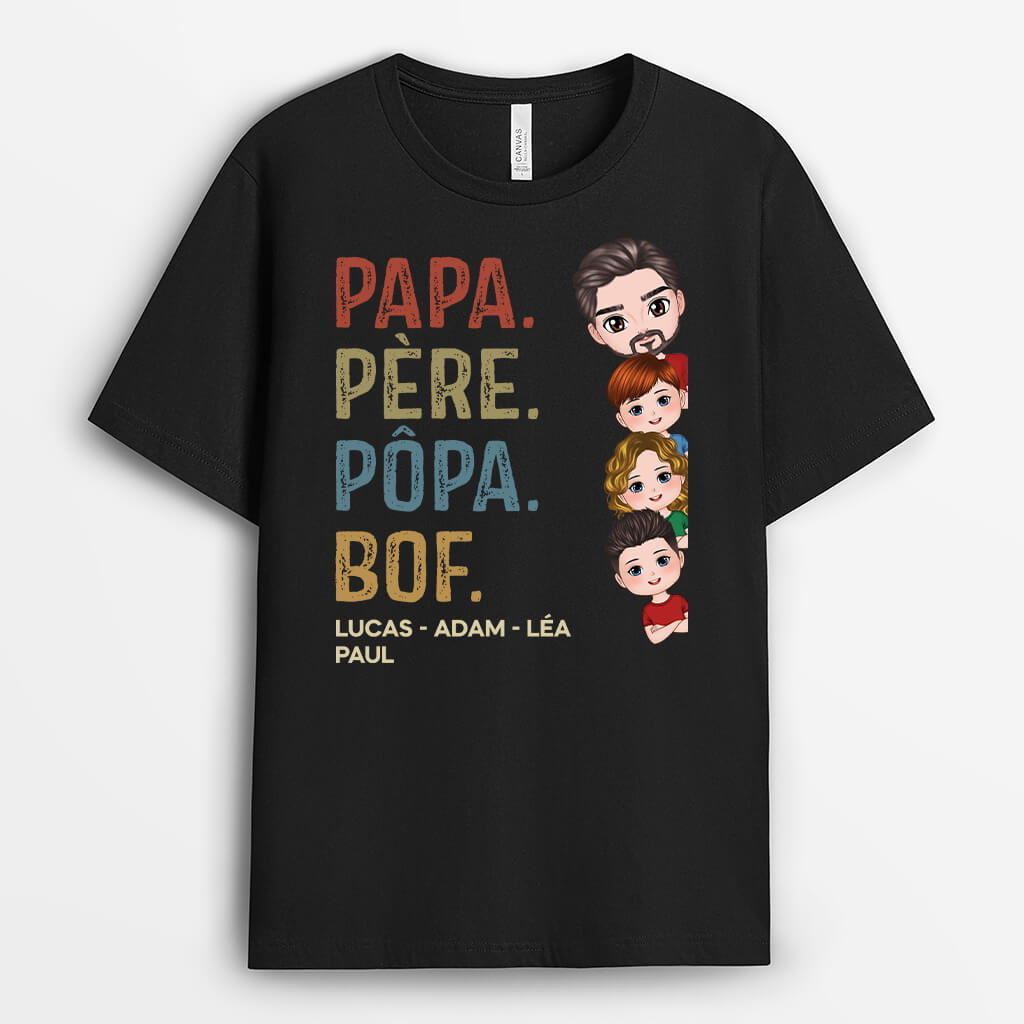 Papa Bruh - Cadeau Personnalisé | T-shirt pour Papa