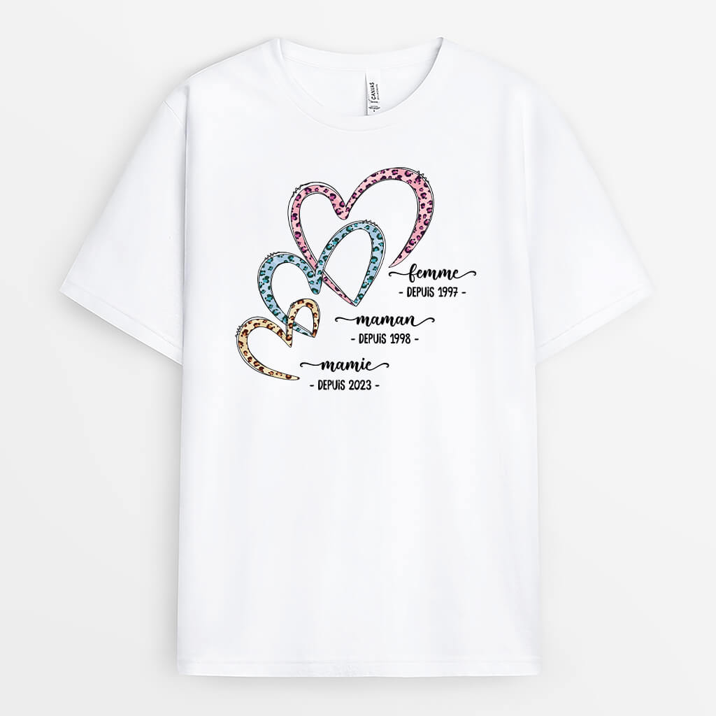 Mariée/ Maman/ Mamie Est - Cadeau Personnalisé | T-shirt pour Femme