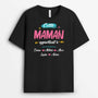 2130AFR1 t shirt cette maman mamie appartient a version florale personnalise