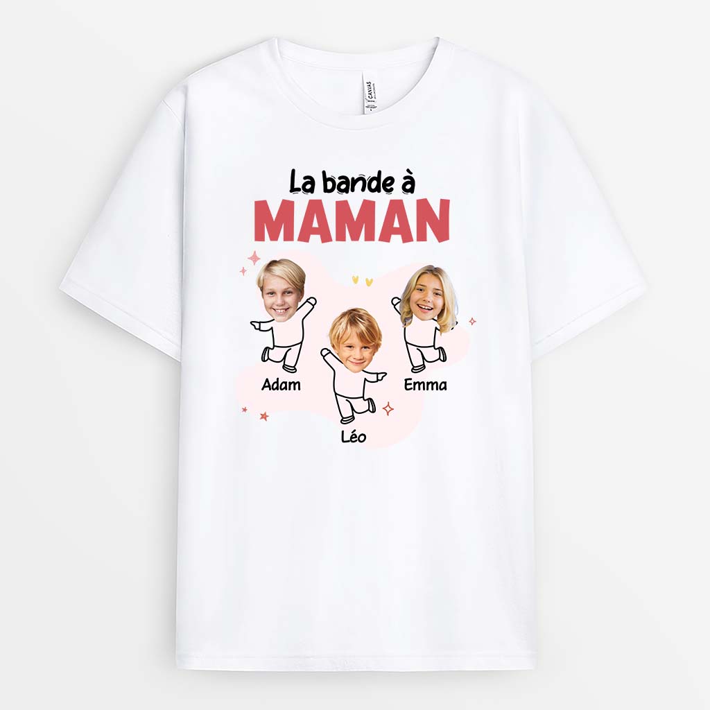La Bande De Maman/Mamie Photo - Cadeau Personnalisé | T-shirt pour Femme