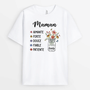 2150AFR1 t shirt les fleurs de maman personnalise
