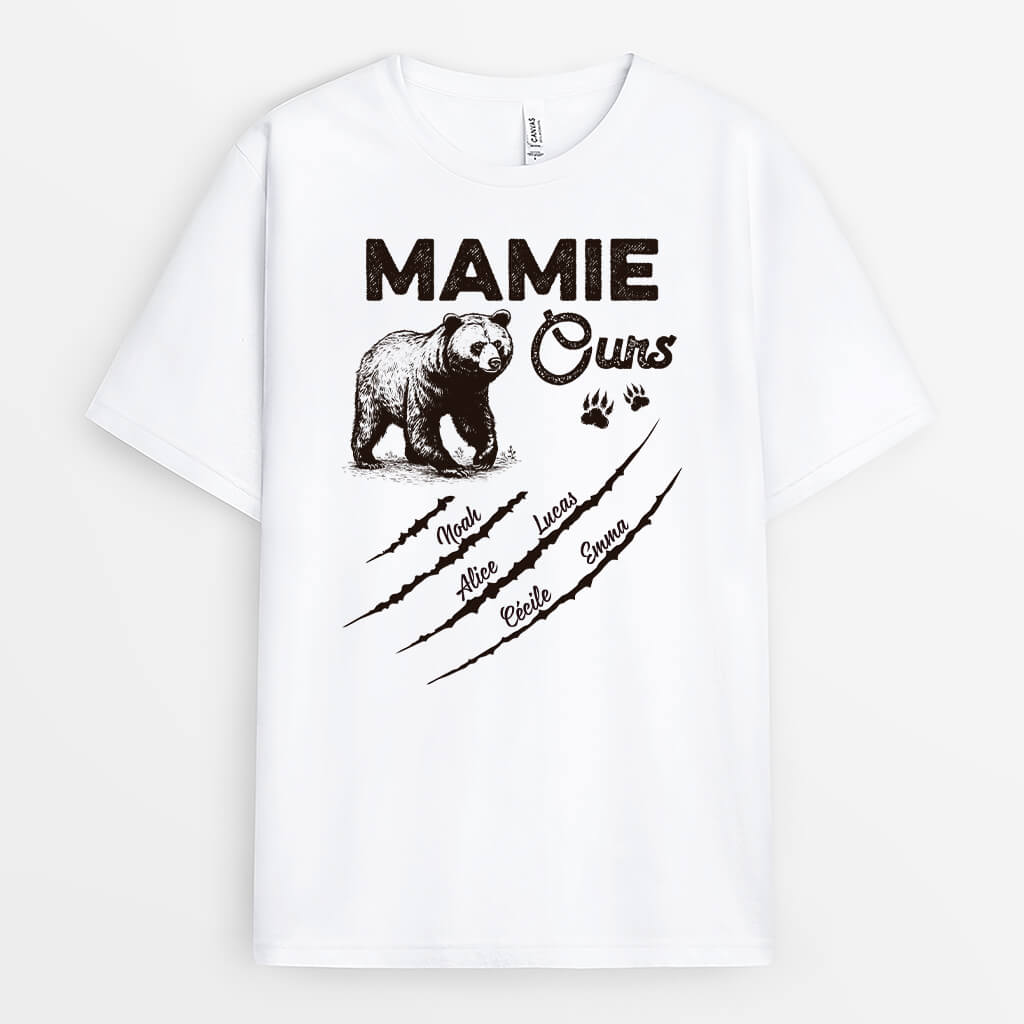 Maman Ours Sauvage - Cadeau Personnalisé | T-shirt pour Maman