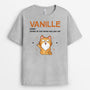 2173AFR2 t shirt comme un chat normal mais plus cool avec nom personnalise