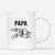 Papa Bosses De Poing Monochrome - Cadeau Personnalisé | Mug pour Papa