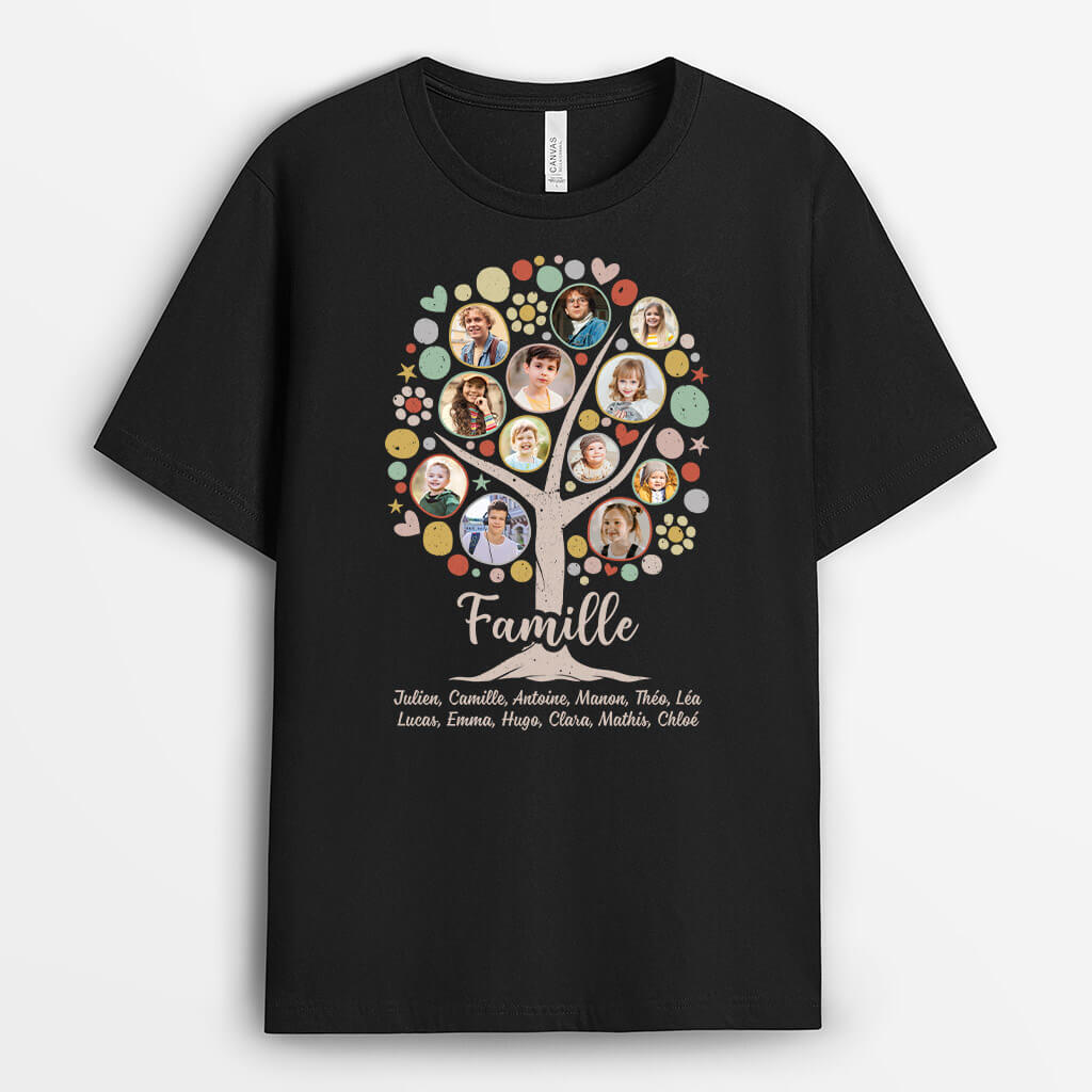Mamie Arbre Familial - Cadeau Personnalisé | T-shirt pour Mamie