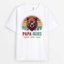 2212AFR1 papa ours colore version clair t shirt papa personnalise