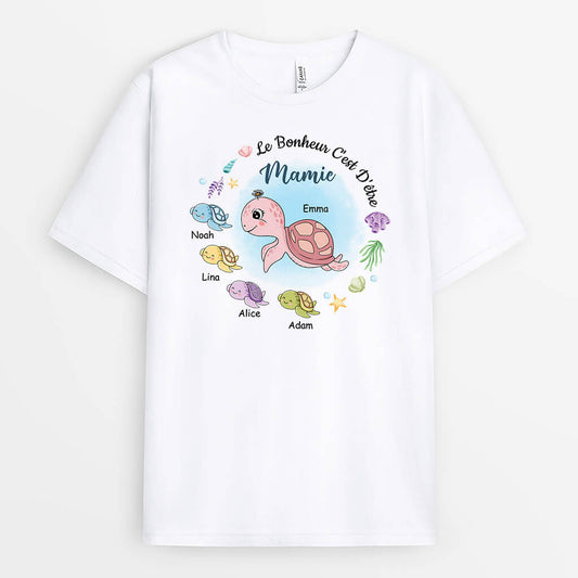 2214AFR1 t shirt la bonheur cest detre mamie version tortues personnalise_3112e306 d32b 4aa6 b7ed d31afeb8293b
