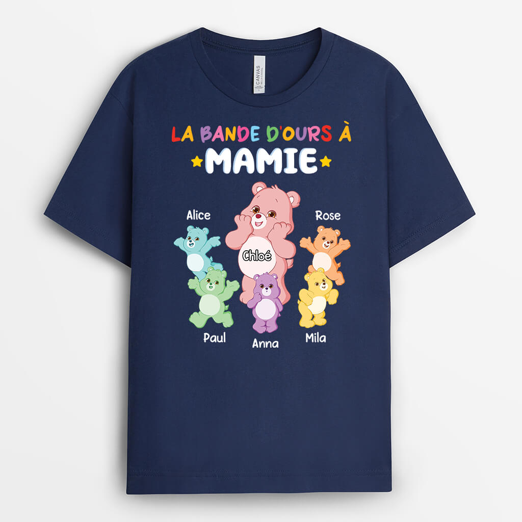 La Bande D'Ours De Mamie Coloré - Cadeau Personnalisé | T-shirt pour Mamie