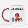 2227MFR2 mug papasaurus 3d comme papa normal mais plus cool personnalise