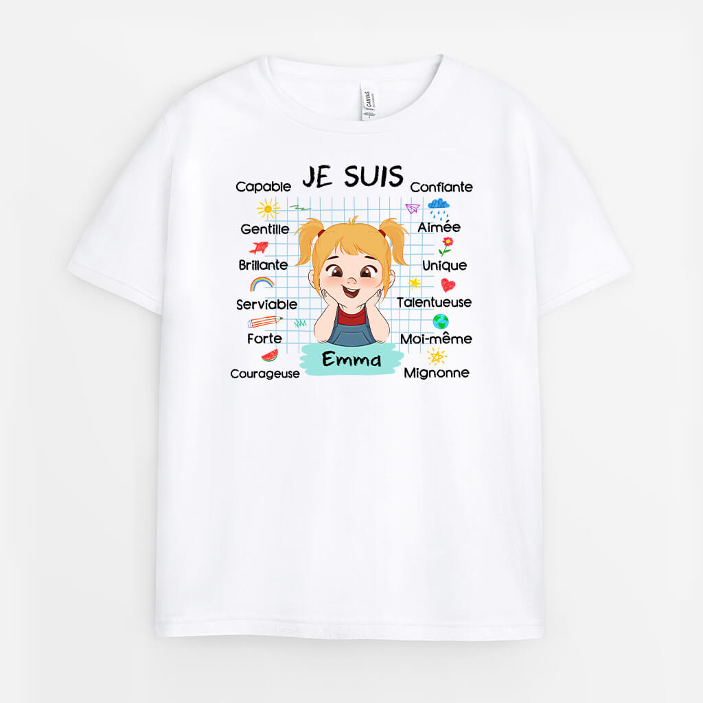 Je Suis Moi-Même - Cadeau Personnalisé | T-shirt pour Enfant