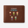 2231JFR1 portefeuille en cuir personnalise la bande a papa version mince 2231jkm5b