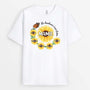 2251AFR1 t shirt le bonheur cest detre mamie version tournesol personnalise