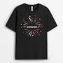 2255AFR2 t shirt mamie avec couleurs de la france personnalise
