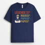 2260AFR2 t shirt legende mari papa papi vintage personnalise