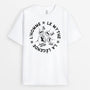 2261FR1 t shirt lhomme le mythe la legende version bosse de poing personnalise