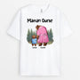 2264AFR1 t shirt maman ourse avec lenfant personnalise