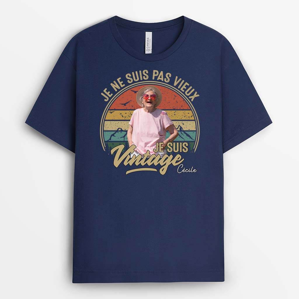 T-shirt Humour « Je Ne Suis Pas Vieille, Je Suis Vintage » – Manches Longues, Cadeau Drôle Anniversaire