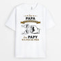 2268AFR1 t shirt etre papa est un honneur bosses de poing personnalise