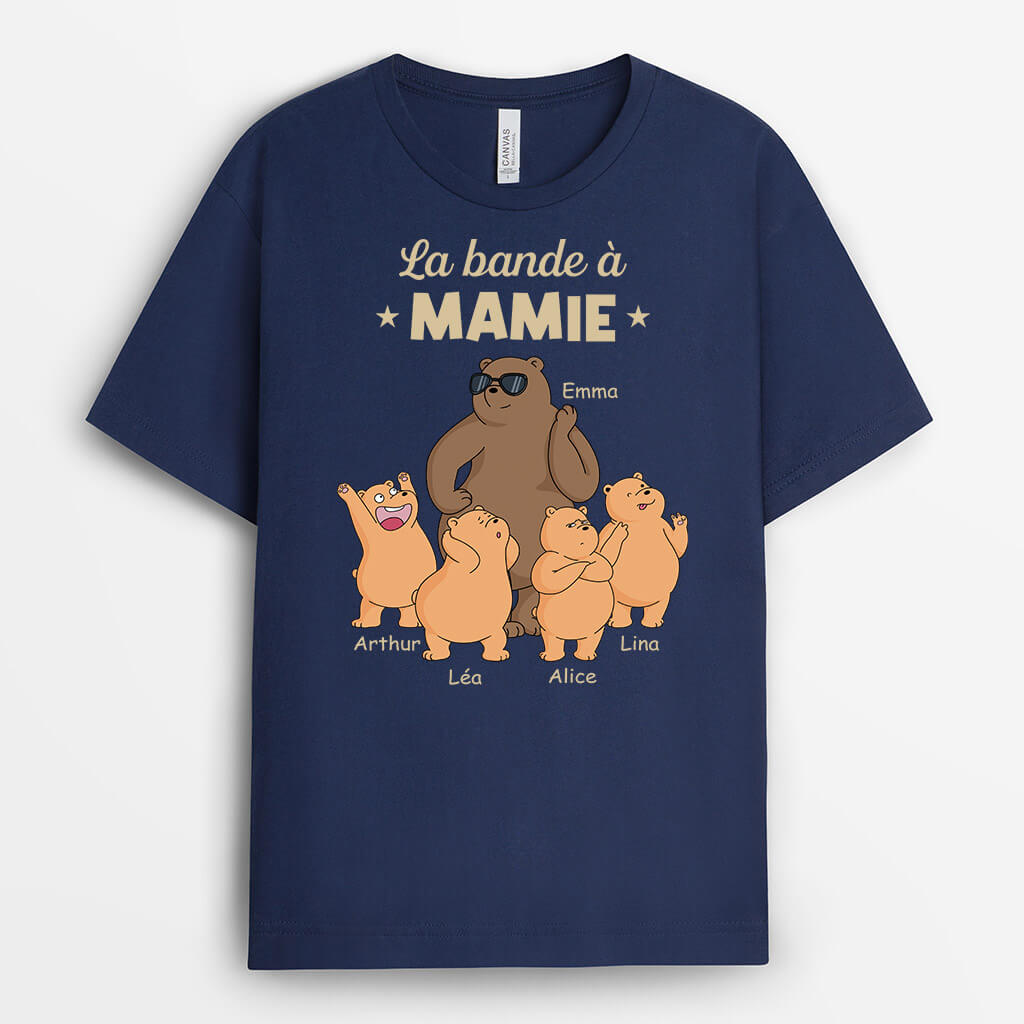 La Bande À Maman/Mamie Ours Malin - Cadeau Personnalisé | T-shirt pour Femme