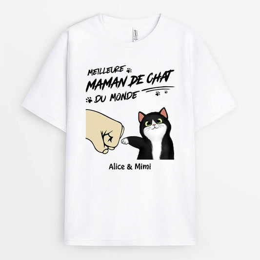 2279AFR2 t shirt meilleur papa chat maman chat du monde bosse de poing personnalise_e10b3fb1 0114 4fbc 8d27 9947c0de0520
