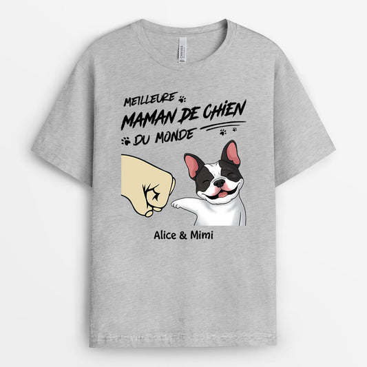 2279AFR2 t shirt meilleur papa chien maman chien du monde bosse de poing personnalise_f37aa31e 99bb 475d 9121 09801b0c8f8d