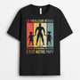 2300AFR1 t shirt le meilleur heros cest mon papa personnalise