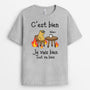 2304AFR2 t shirt cest bien je vais bien tout va bien personnalise