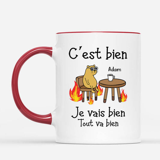 2304MFR2 mug ca va je vais bien tout va bien personnalise