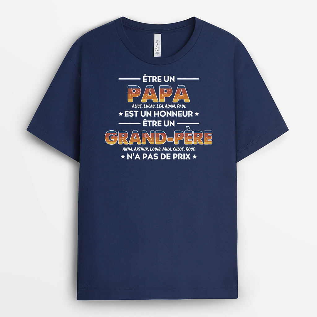 2306AFR2 t shirt etre papa est un honneur