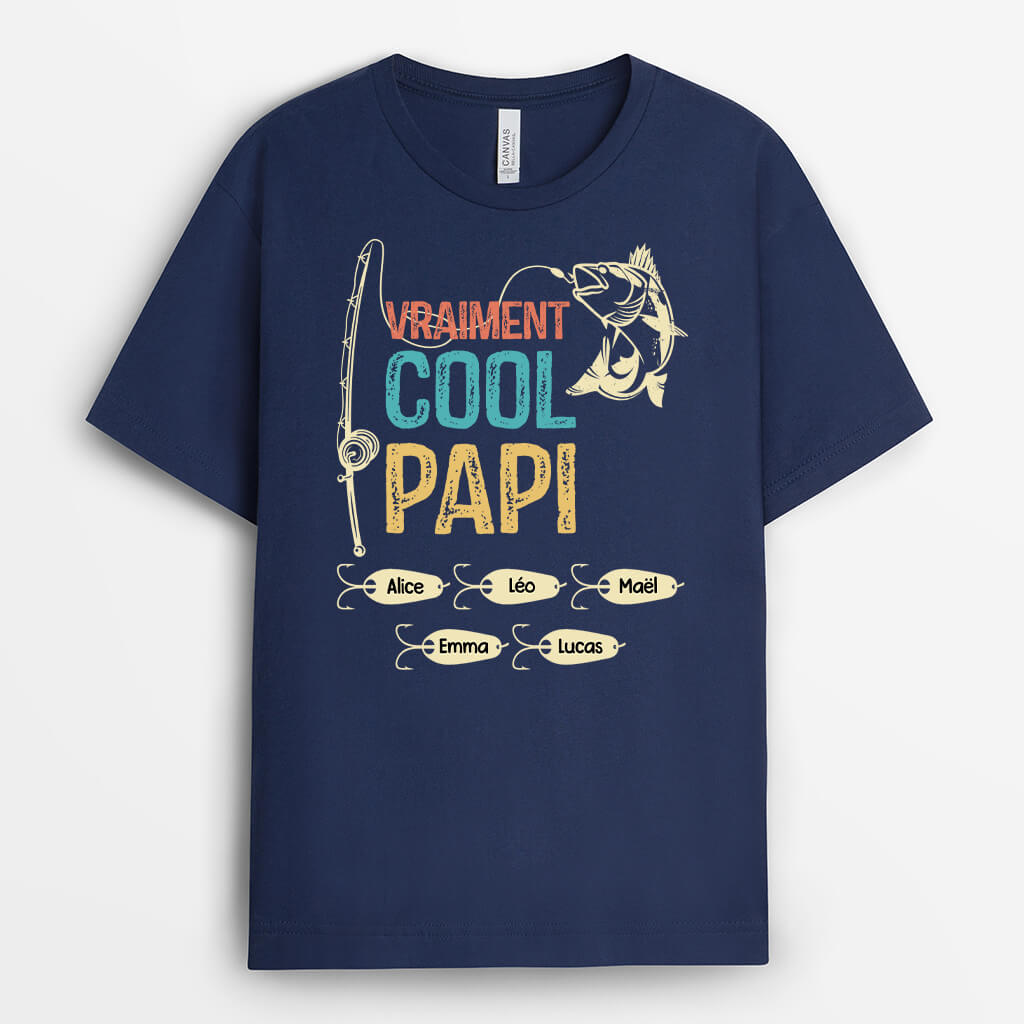 Cool Papa En Vrai - Cadeau Personnalisé | T-shirt pour Papa