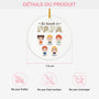 2317OFR3 ornement ceramique blanc personnalise la bande a papa 2317okm8b
